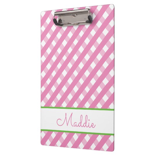 Cute Gingham Personalized klembord (Links)