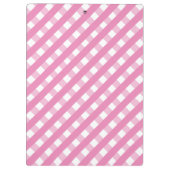 Cute Gingham Personalized klembord (Achterkant)