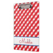 Cute Gingham Personalized klembord (Links)