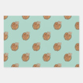 Cute Gingy Gingerbread Christmas Wrapping Paper (Voorkant)