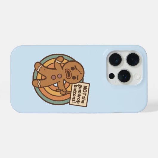Cute Gingy Gingerbread Phone Case Christmas Gift (Verso Horizontal)