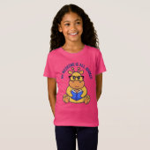 Cute giraf, leesboek t-shirt (Voorkant volledig)