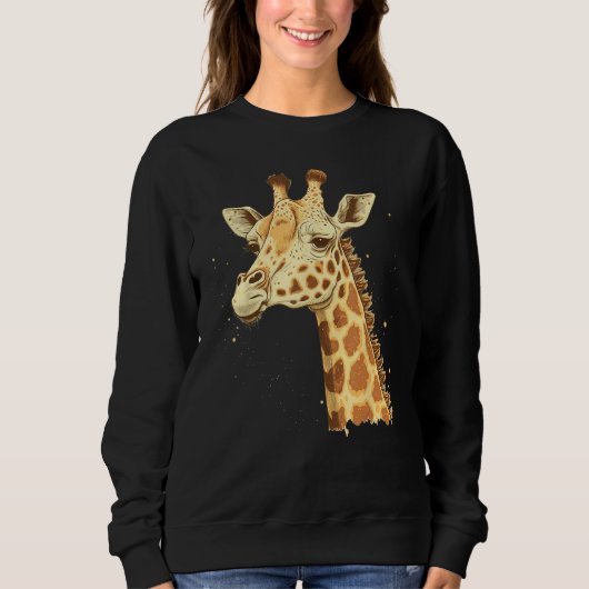 Cute Giraffe  Animal on Giraffe 1 Trui (Voorkant)