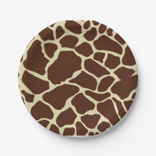 Cute Giraffe Animal Print Fun Party Papieren Bordje