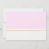 Cute Giraffe Anniversaire Fête Invitation (Dos)