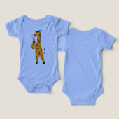 Cute Giraffe Artist Baby Infant Shower (Design Recto & Verso)
