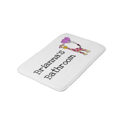 Cute Giraffe Badmat (Gekanteld)