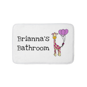 Cute Giraffe Badmat
