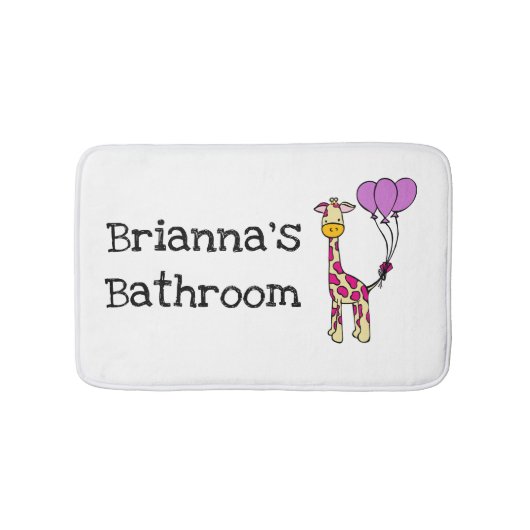 Cute Giraffe Badmat (Voorkant)