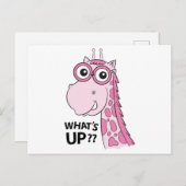 Cute giraffe briefkaart (Voorkant / Achterkant)