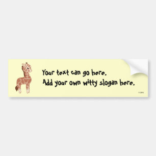 Cute Giraffe Bumpersticker