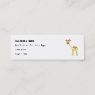 Cute Giraffe. Cartoon. Mini Visitekaartje
