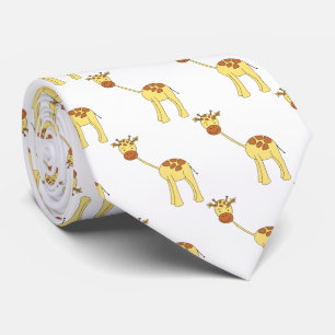 Cute Giraffe Cartoon Stropdas