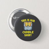 Cute Giraffe Couple This Is Our Cuddle  Ronde Button 5,7 Cm (Voorkant /achterkant)