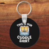 Cute Giraffe Couple This Is Our Cuddle  Sleutelhanger (Voorkant)