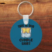 Cute Giraffe Couple This Is Our Cuddle  Sleutelhanger (Voorkant)