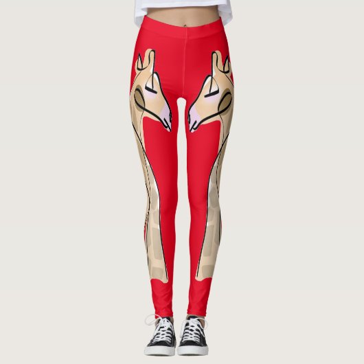 Cute Giraffe Couple Thunder_Cove Leggings (Voorkant)
