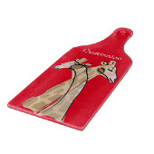 Cute Giraffe Couple Thunder_Cove Snijplank (Hoek)