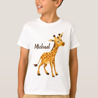 Cute Giraffe die naar jou kijkt T-shirt