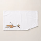 Cute Giraffe drawing, safari animals (Serviette à main)
