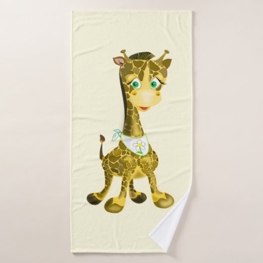 Cute Giraffe Drôle serviette de bain (Serviette de bain)