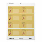 Cute Giraffe Etiket (Full Sheet)