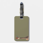 Cute giraffe face bagagelabel (Achterkant verticaal)