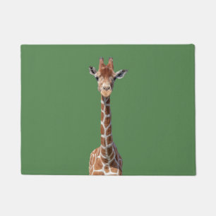 Cute giraffe face deurmat