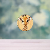 Cute Giraffe Face Mignonnes Yeux Safari Style (Neutre)