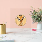 Cute Giraffe Face Mignonnes Yeux Safari Style (Mariage)