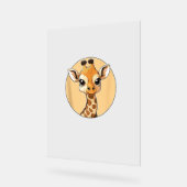 Cute Giraffe Face Mignonnes Yeux Safari Style (Angle)