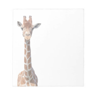 Cute giraffe face notitieblok
