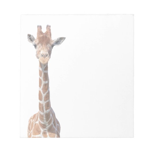 Cute giraffe face notitieblok (Voorkant)