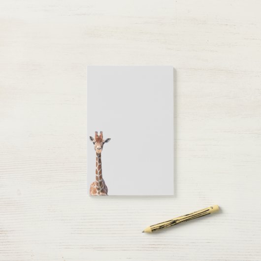 Cute giraffe face post-it® notes (Op bureau)