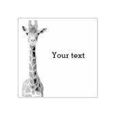 Cute giraffe face 	rubberstempel (Afrduk)
