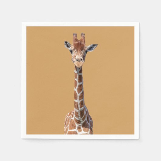 Cute giraffe face servet (Voorkant)