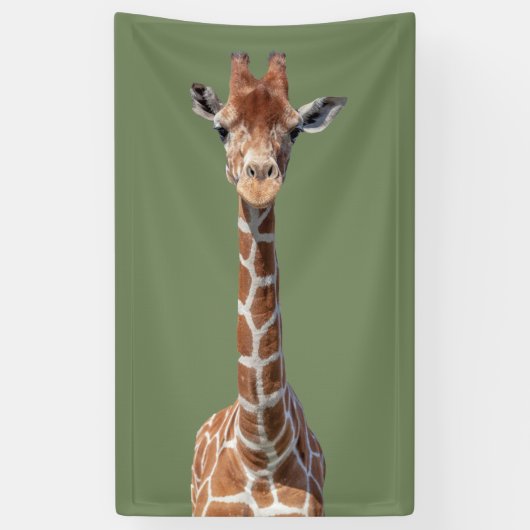 Cute giraffe face spandoek (Verticaal)
