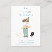 Cute Giraffe Garçons Jouer Carte d'appel Mommy (Dos)