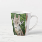Cute Giraffe Gros plan Latte Mug (Droite)