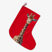 Cute giraffe grote kerstsok (Voorkant (Hangend))