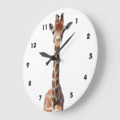Cute giraffe grote klok (Hoek)
