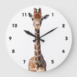 Cute giraffe grote klok