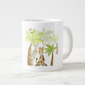 Cute Giraffe Illustration Extra Grote Beker (Voorkant rechts)