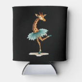 Cute giraffe in a tutu dancing as a ballerina, gif blikjeskoeler (Voorkant)