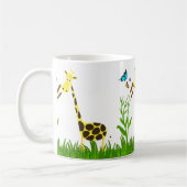 Cute Giraffe in de Mok tuin (Links)