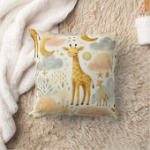 Cute Giraffe Jaune Chaleureuse Baby Coussin (Couverture)