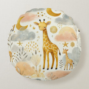 Cute Giraffe Jaune Chaleureuse Baby Coussin