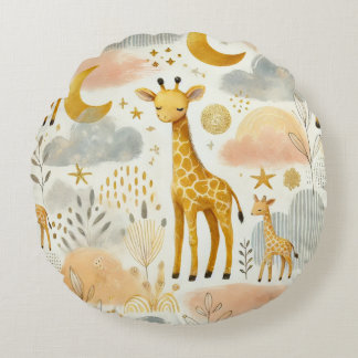 Cute Giraffe Jaune Chaleureuse Baby Coussin