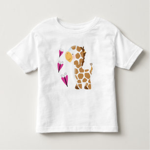 Cute Giraffe Kinder Shirts