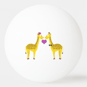 Cute Giraffe Love Pingpongballen